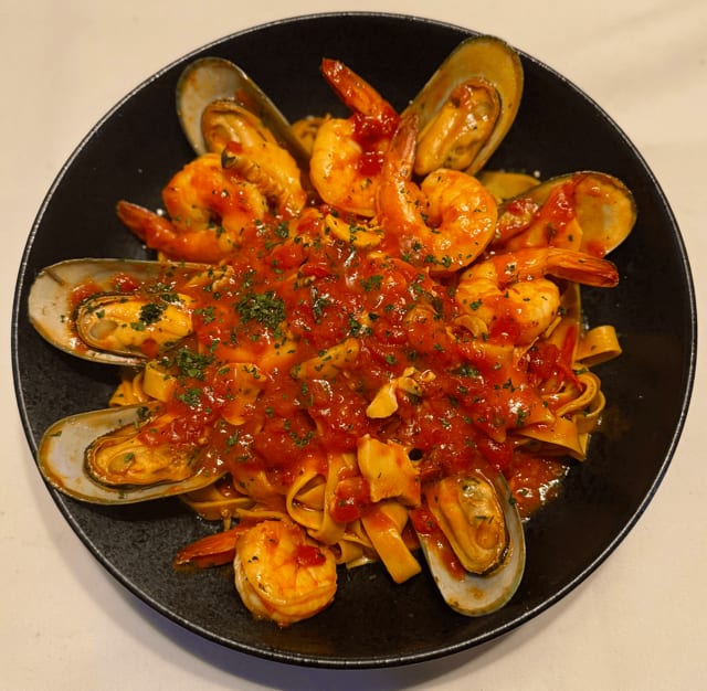 Seafood Fettuccine.