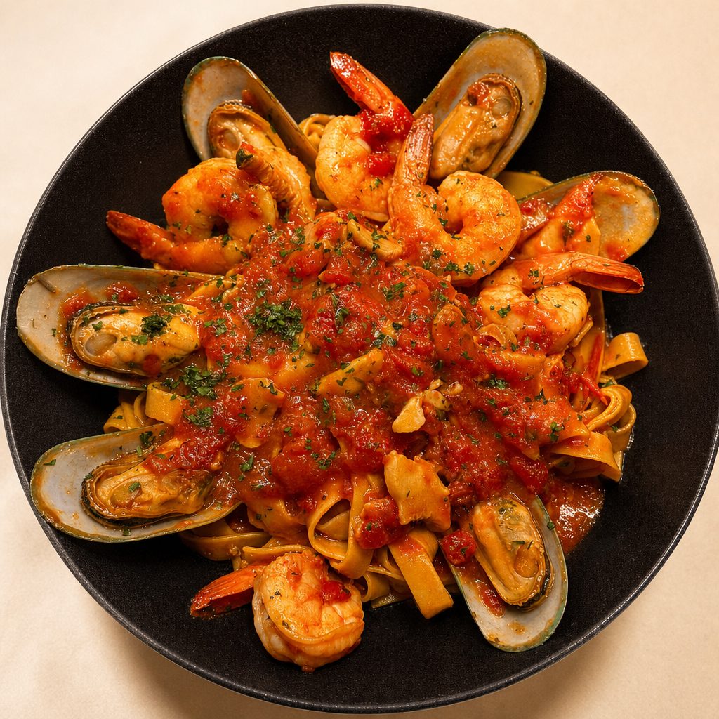 Seafood Fettuccine.